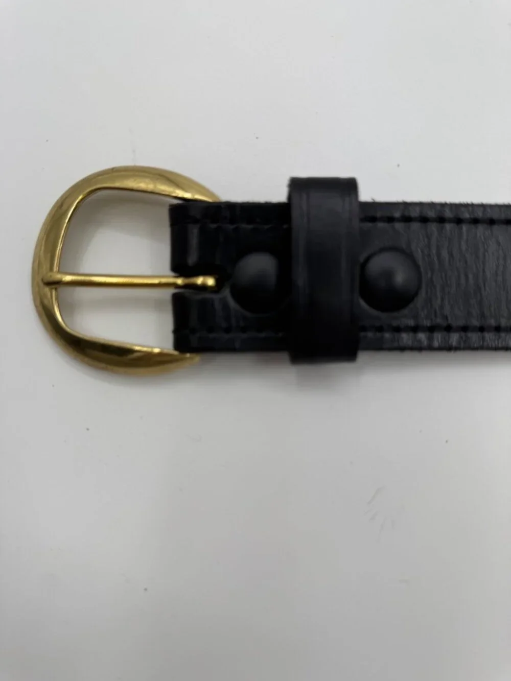 Strong Leather Co Black Leather Belt With Brass Buckle Tactical Classic Design